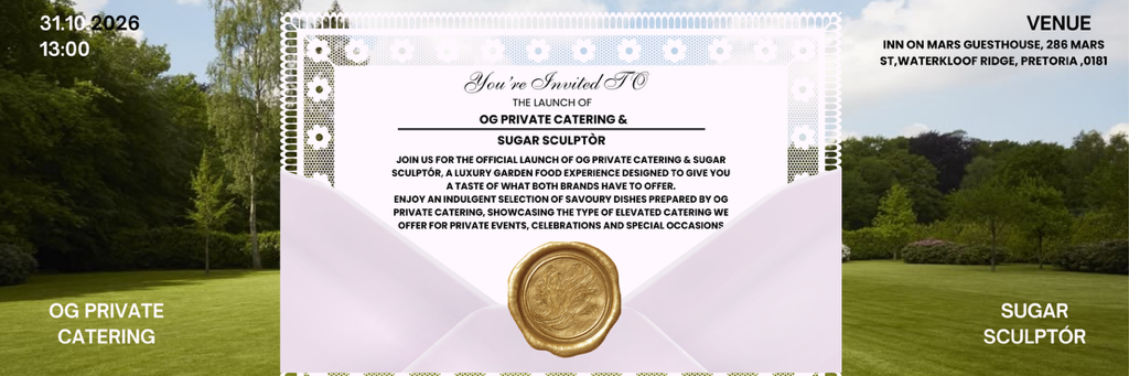 OG PRIVATE CATERING X SUGAR SCULPTÓR SPRING LAUNCH