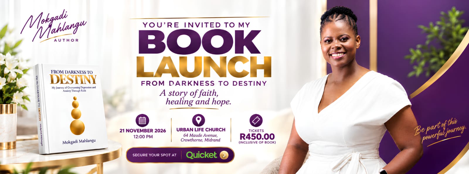 Darkness to Destiny Book Launch