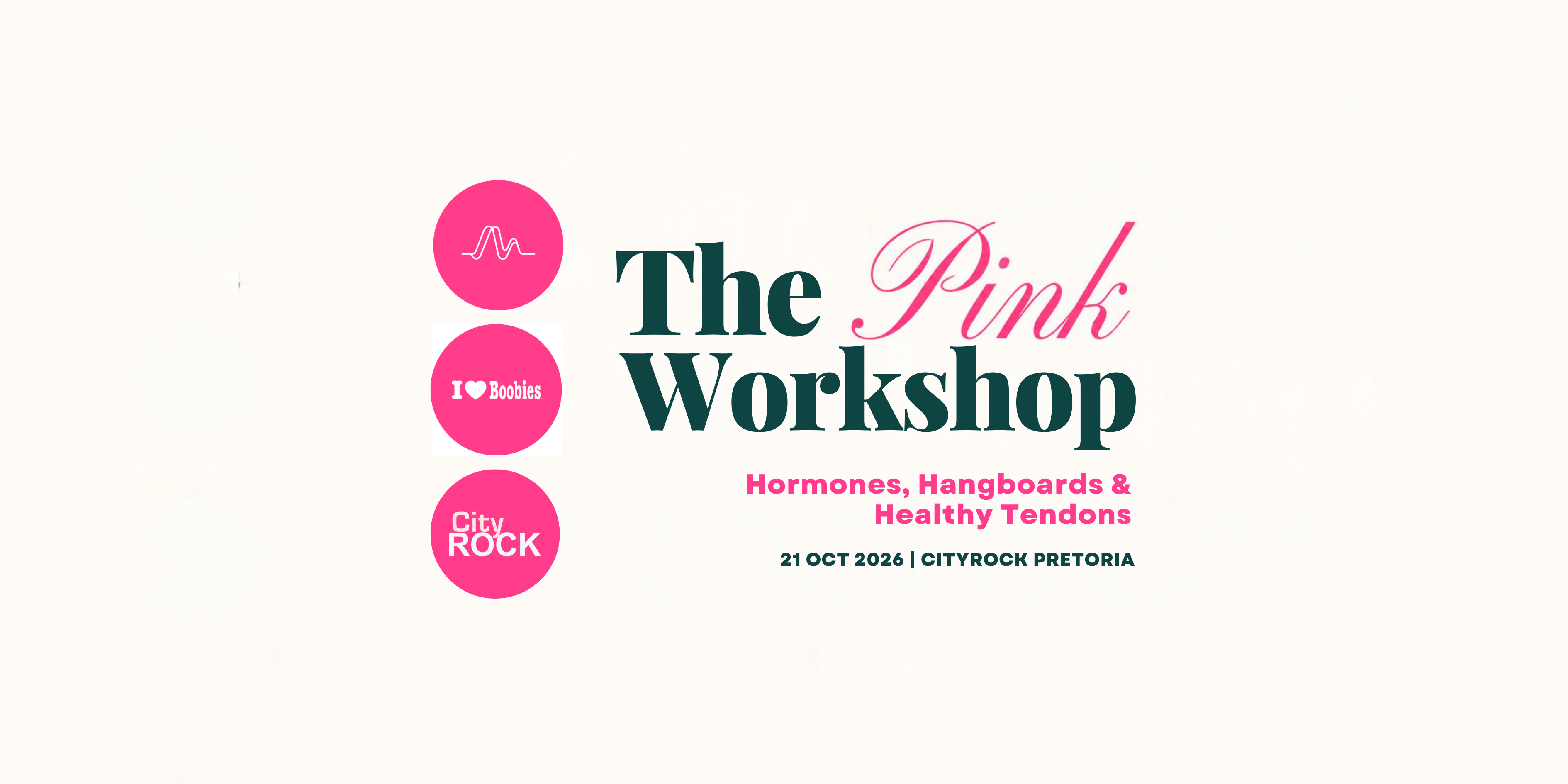 The Pink Workshop: Hormones, Hangboards & Healthy Tendons