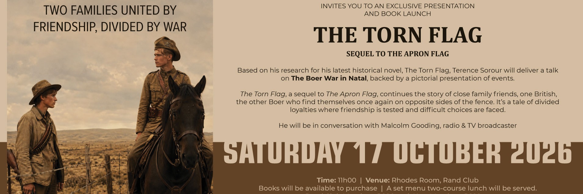 The Torn Flag book launch