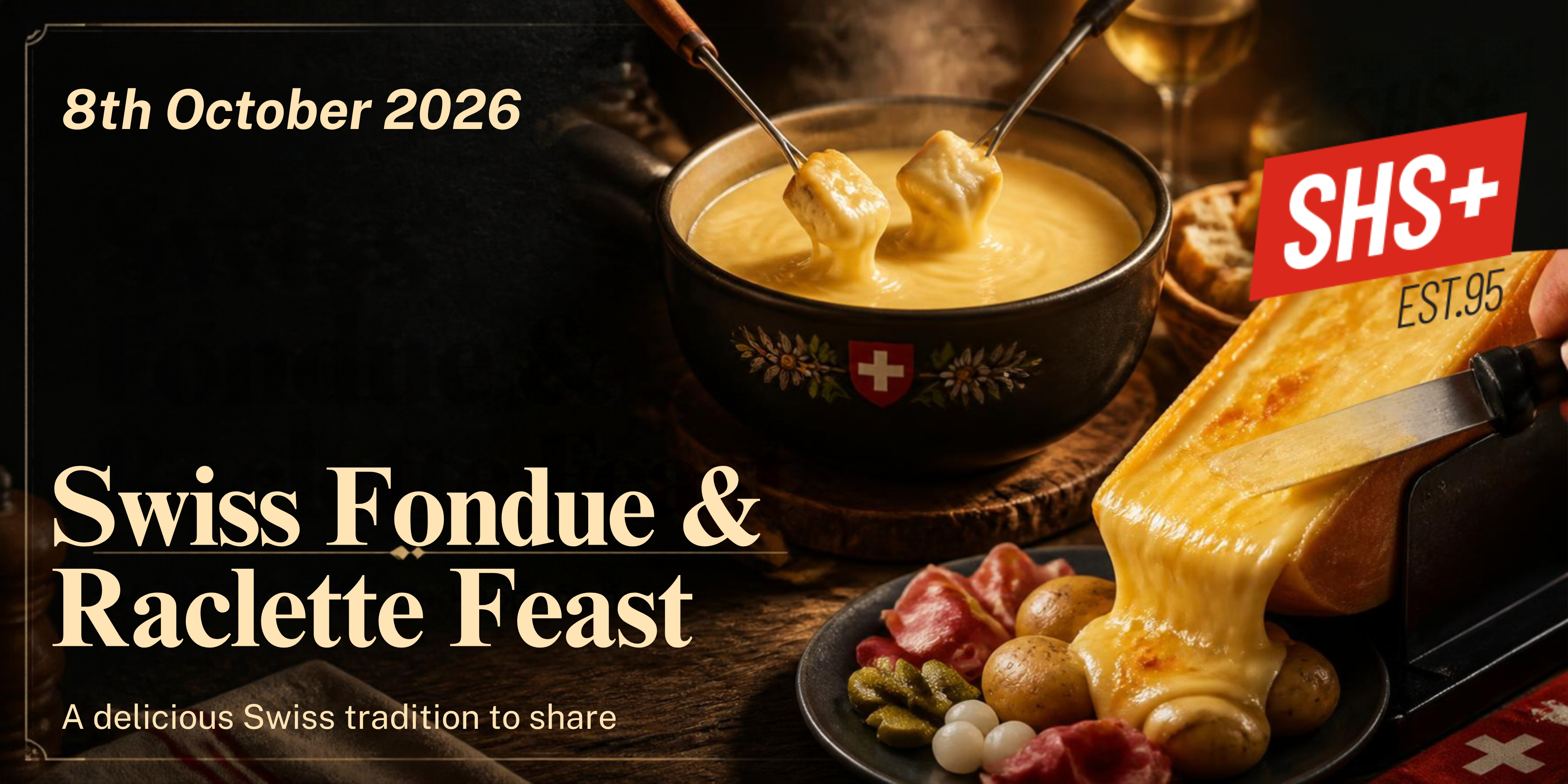 Swiss Fondue and Raclette Dinner