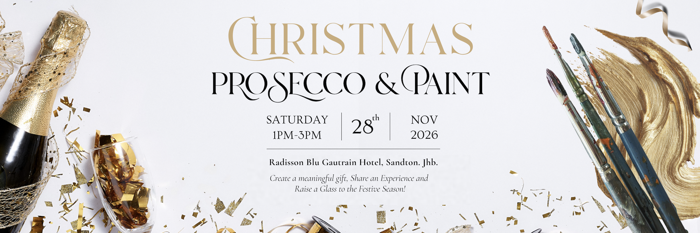 Radisson Blu x Artjamming Sandton - Christmas Prosecco & Paint Experience