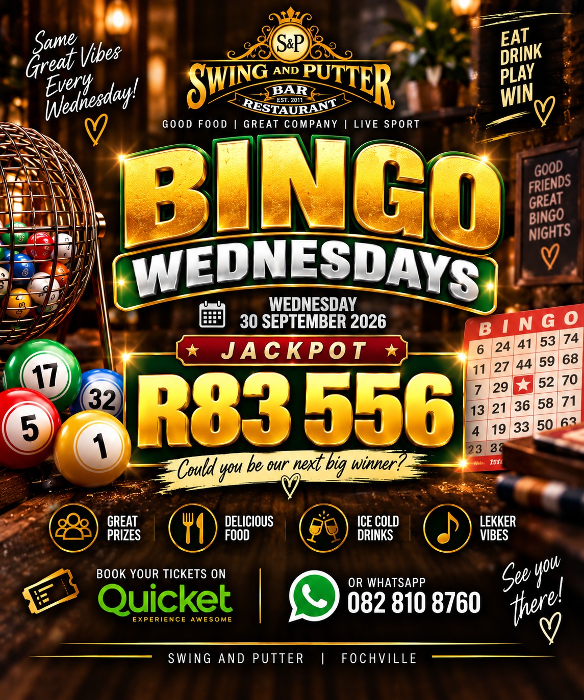 Bingo @ The Swing & Putter