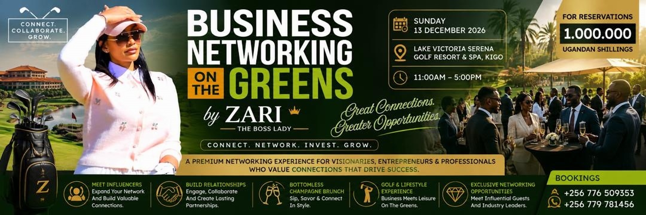 BUSINESS NETWORKING ON THE GREEN BY ZARI