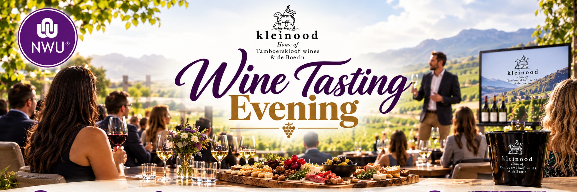 NWU Wine Tasting Evening - Kleinood (Home of Tamboerskloof) 21 October 2026