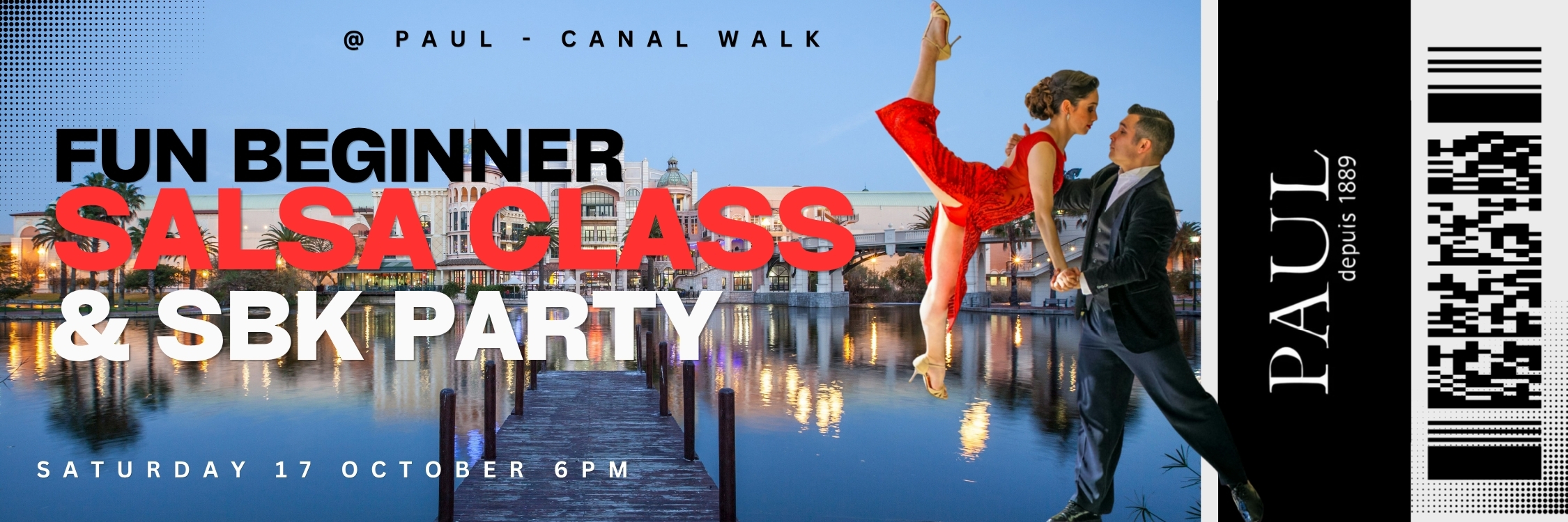 Beginner Salsa Class & Party @ PAUL Canal Walk