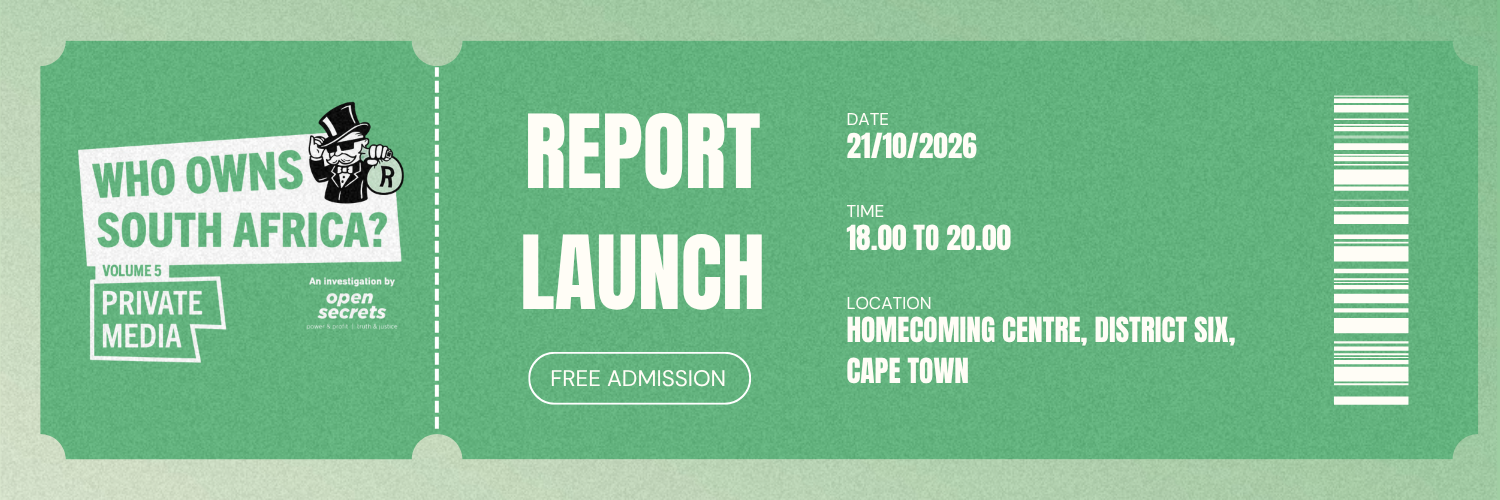 Who Owns South Africa? Media Report Launch