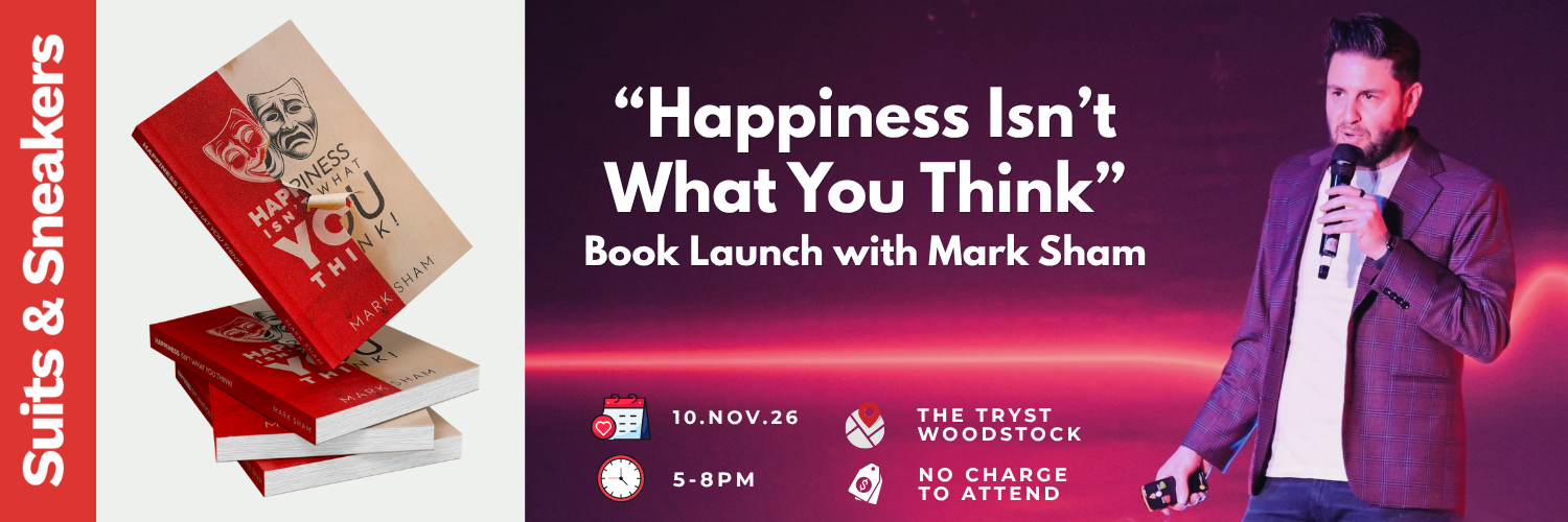 Suits & Sneakers presents: "Happiness Isn't What You Think" Book Launch with Mark Sham (Cape Town Edition)