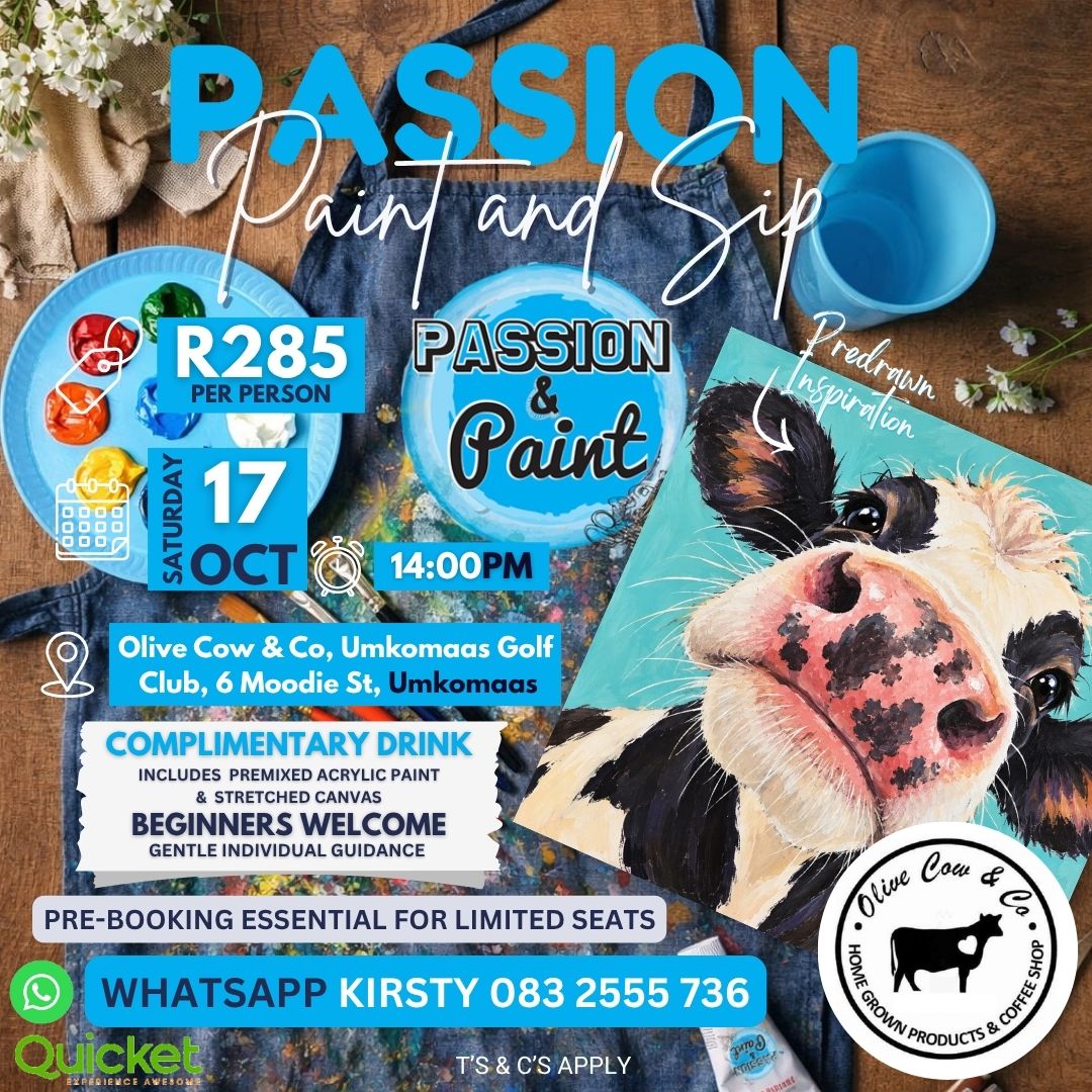 Passion Paint and Sip - Nose Boop Cow