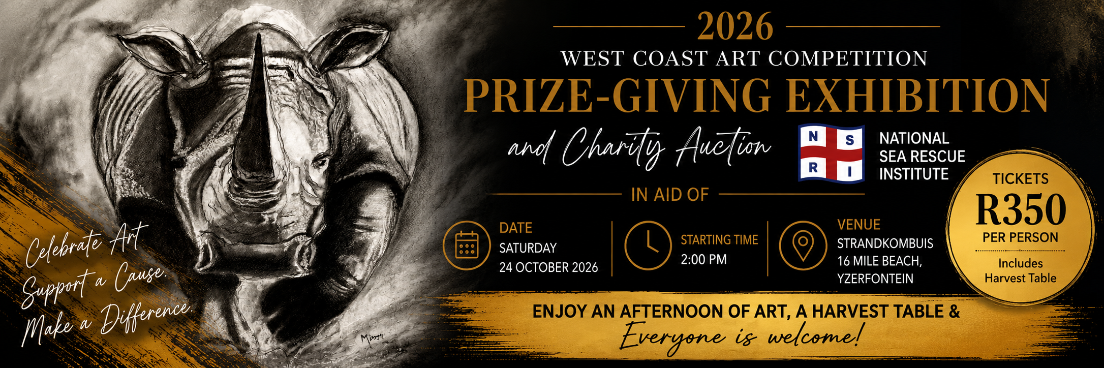 West Coast Art Exhibition, Charity Auction