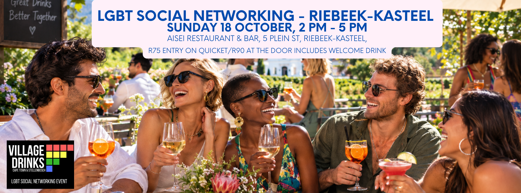 LGBT Social Networking - Riebeek-Kasteel - Sunday 18 October at SAISEI Restaurant & Bar