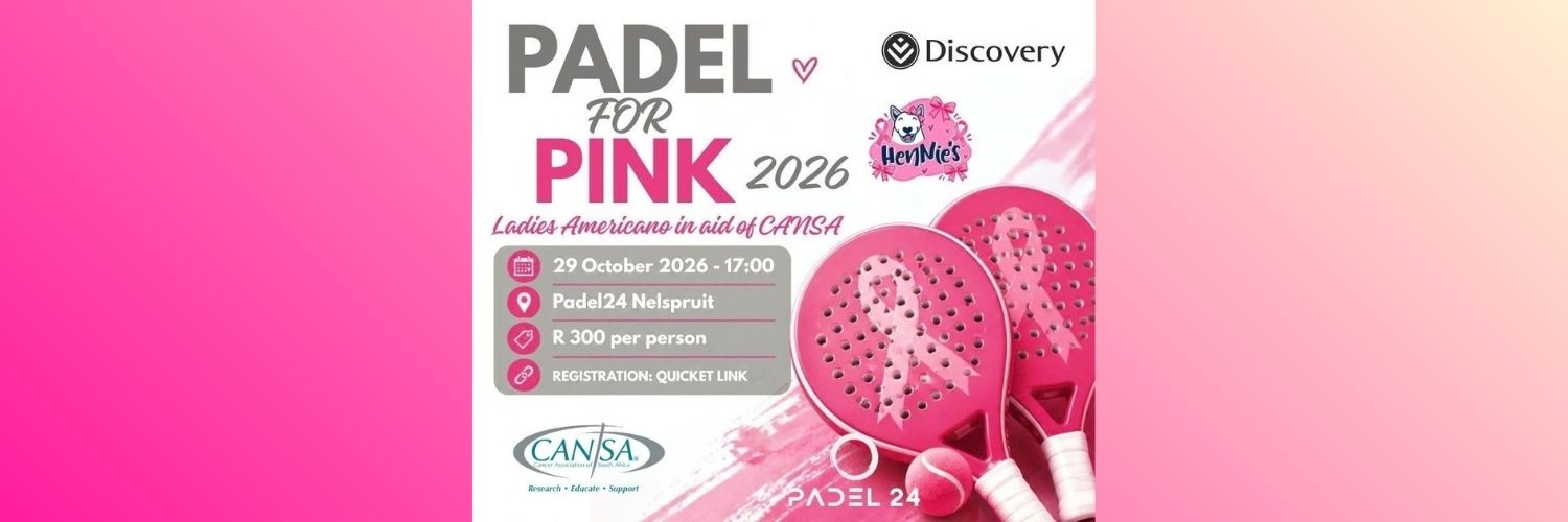 Padel For Pink 2026 - Ladies Americano in aid of CANSA