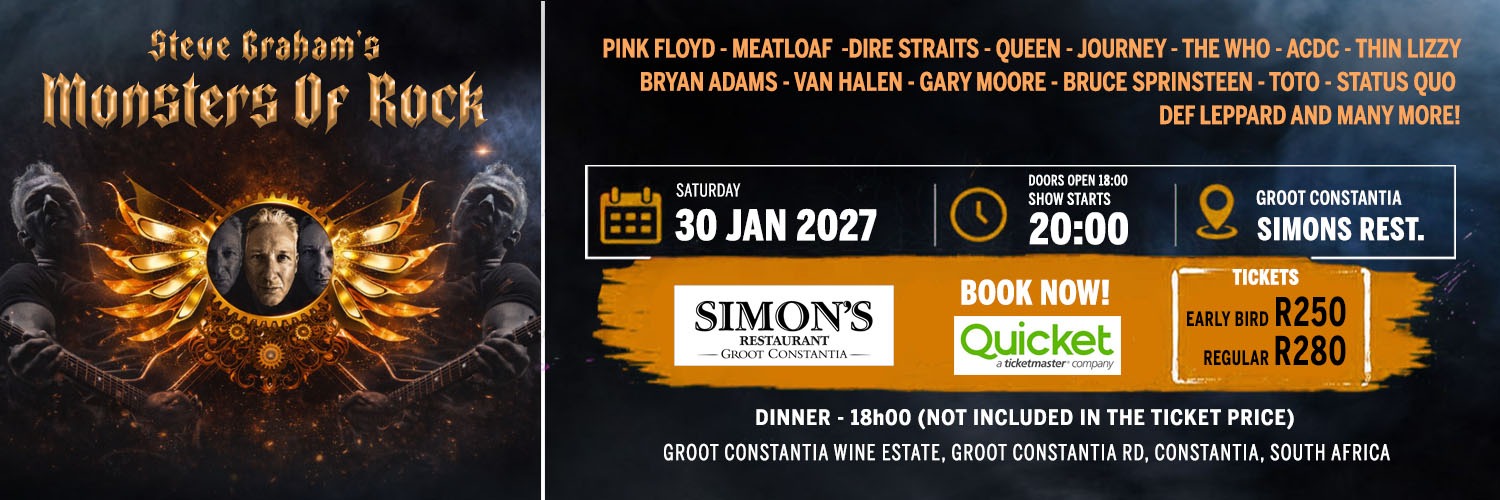Steve Graham's Monsters of Rock show - Simon's Restaurant, Groot Constantia