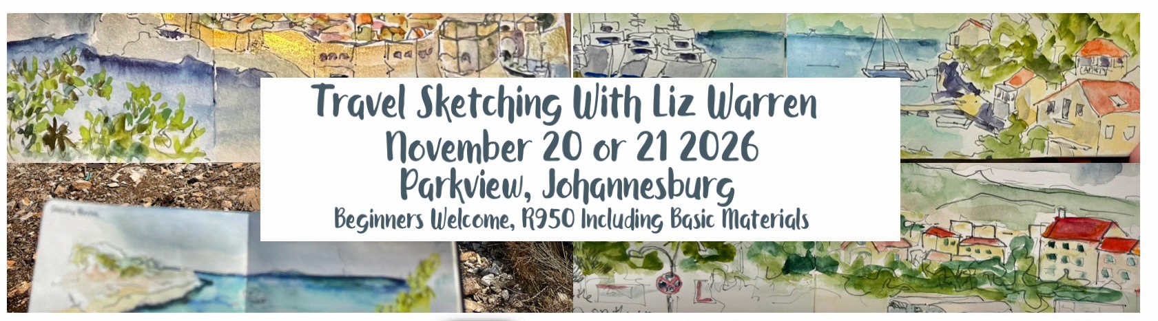 Travel Sketching Workshop With Liz Warren 20 & 22 November 2026