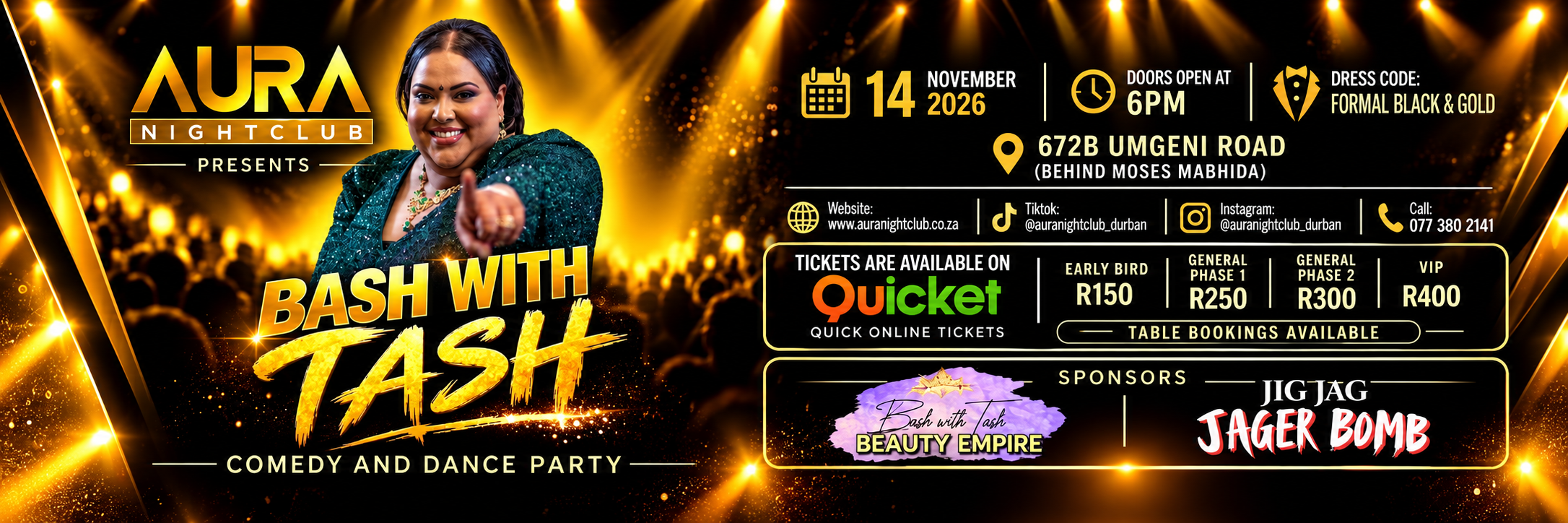 Bash With Tash - Comedy & Dance Party