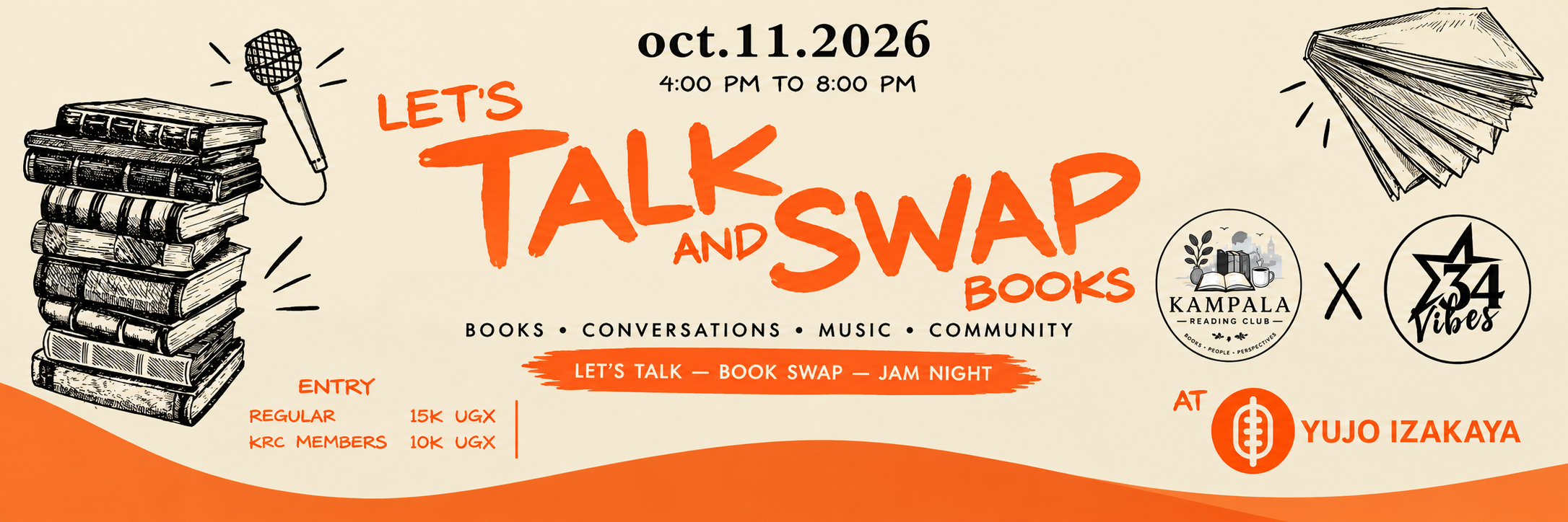 Let's Talk & Swap Books (Kampala Reading Club X 34Vibes)