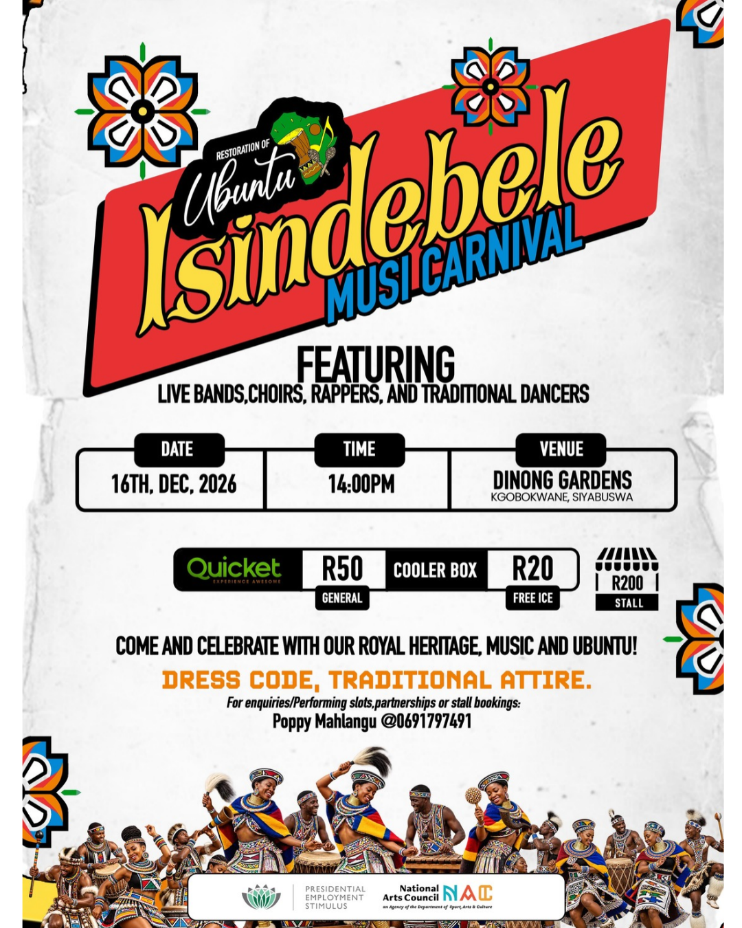 Restoration of ubuntu: Isindebele Music Carnival