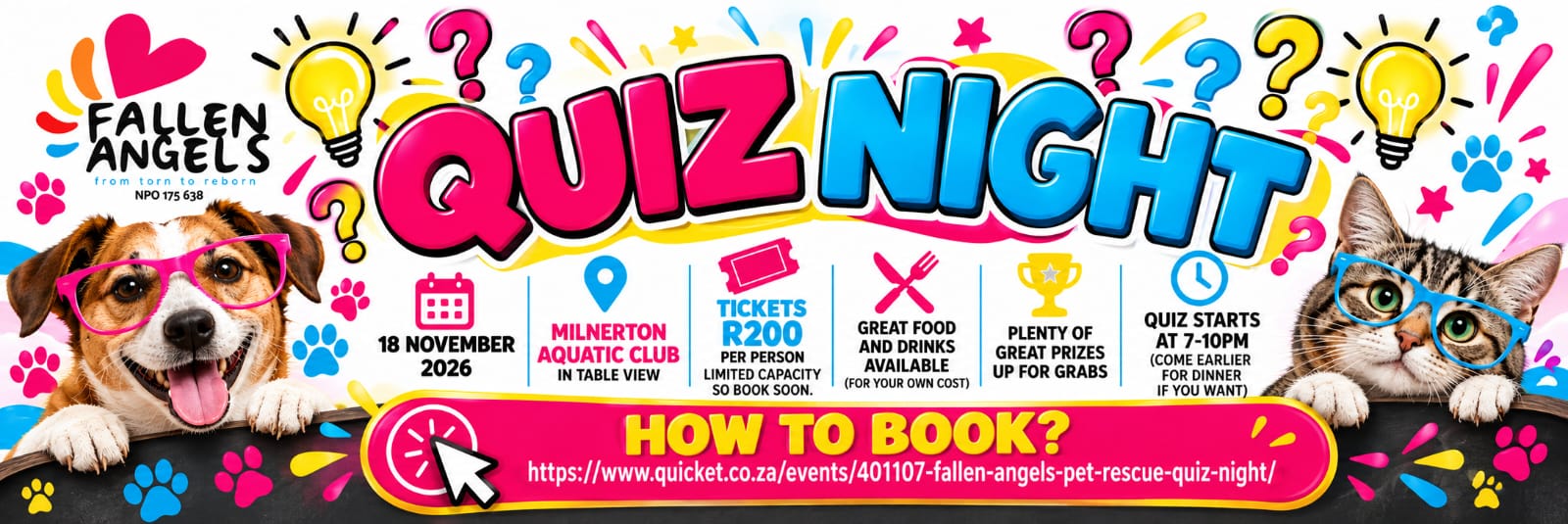 Fallen Angels Pet Rescue Quiz Night