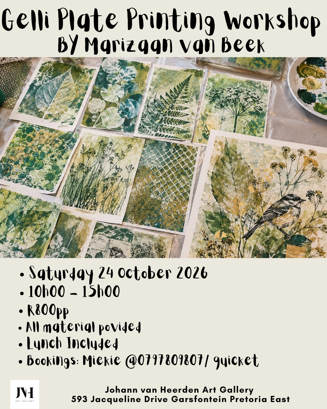 Gelli Plate printing Workshop