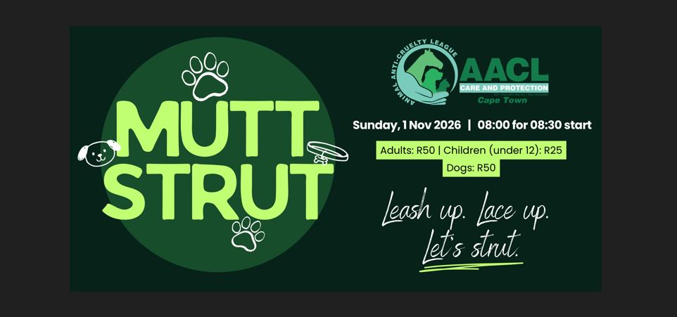 Mutt Strut AACL Cape Town walk