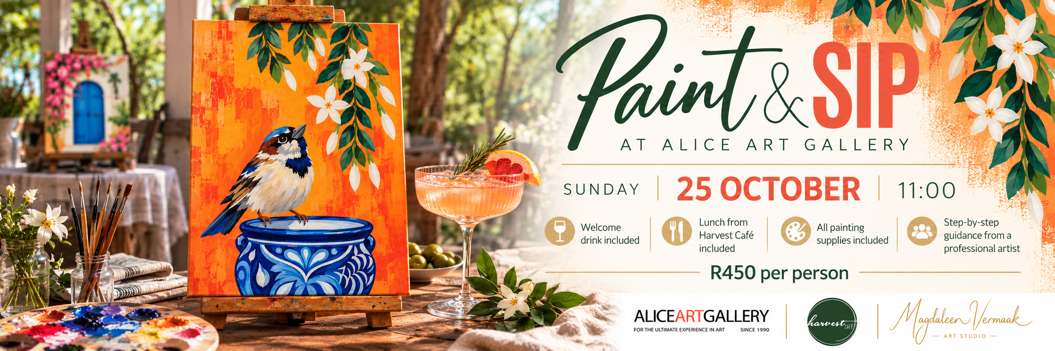 Paint & Sip at Alice Art Gallery