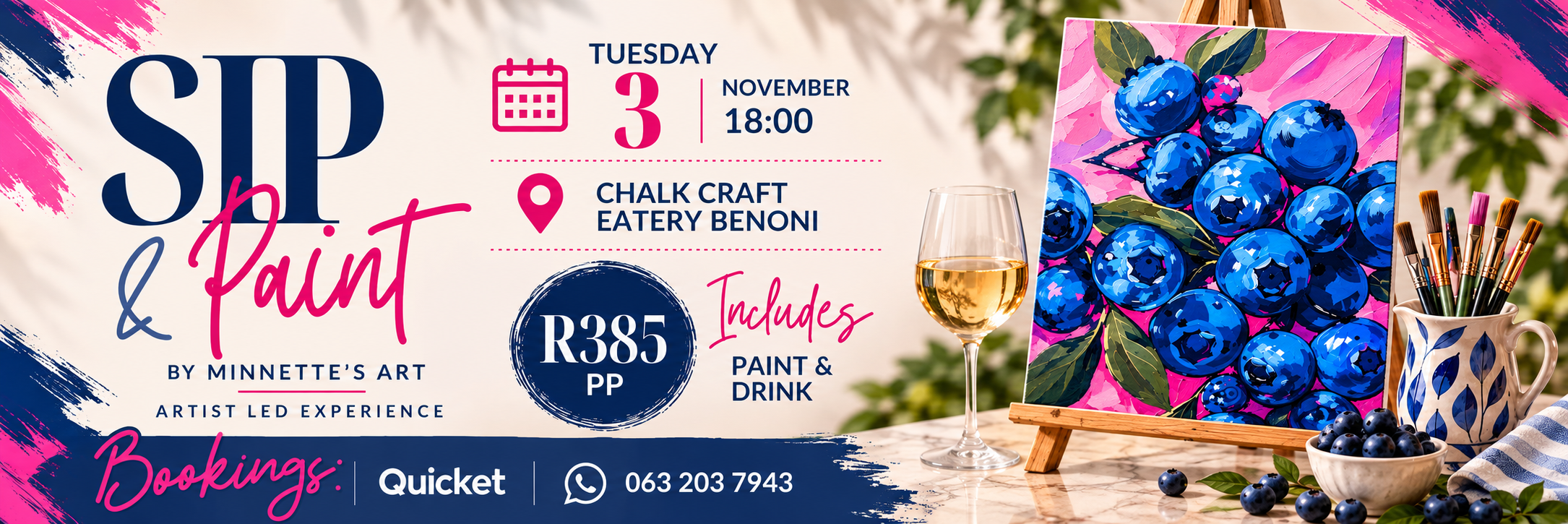 Sip & Paint - By Minnette’s Art - Benoni -