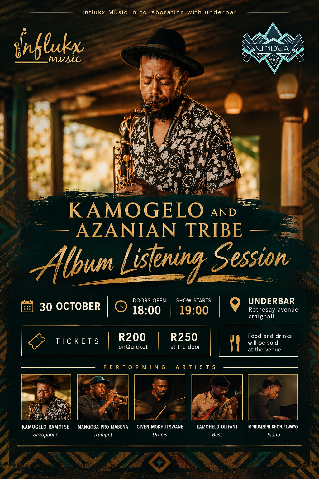 Kamogelo and the Azanian tribe Album listing session