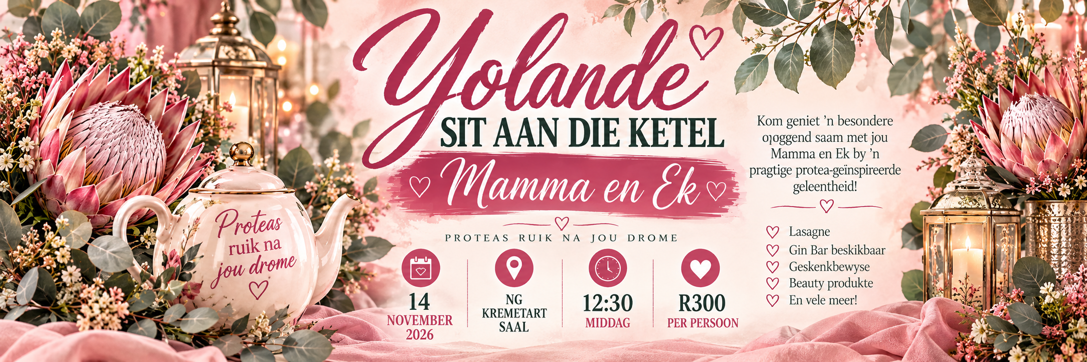 Protea's ruik na jou drome