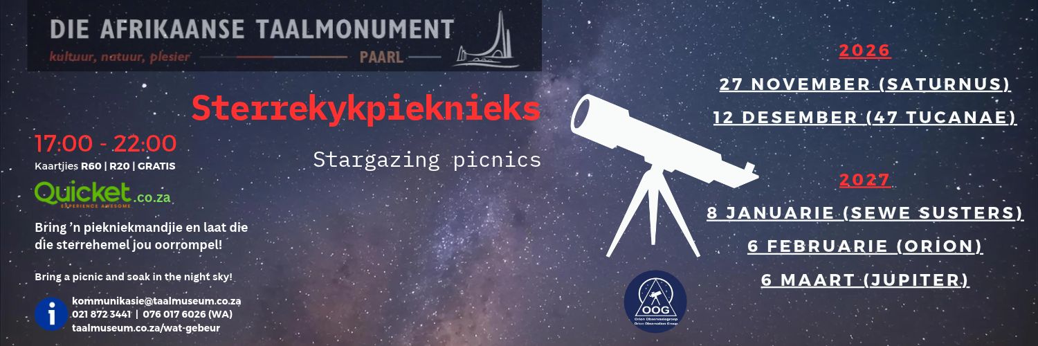 Sterrekykpieknieks | Stargazing picnics