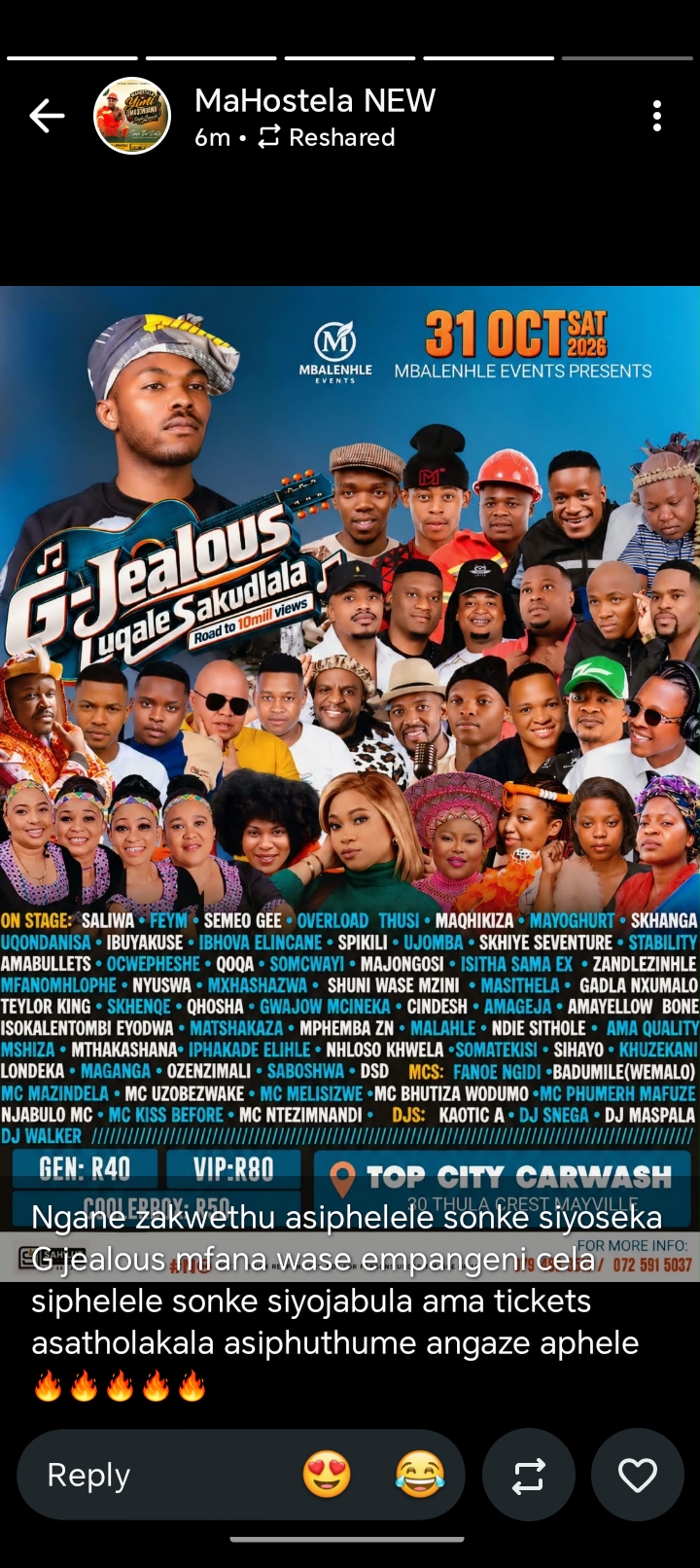 G-Jealous Luqale Sakudlala road to 10mill views