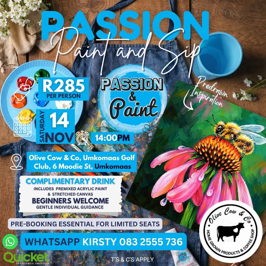 Passion Paint and Sip - Nectar and Petals