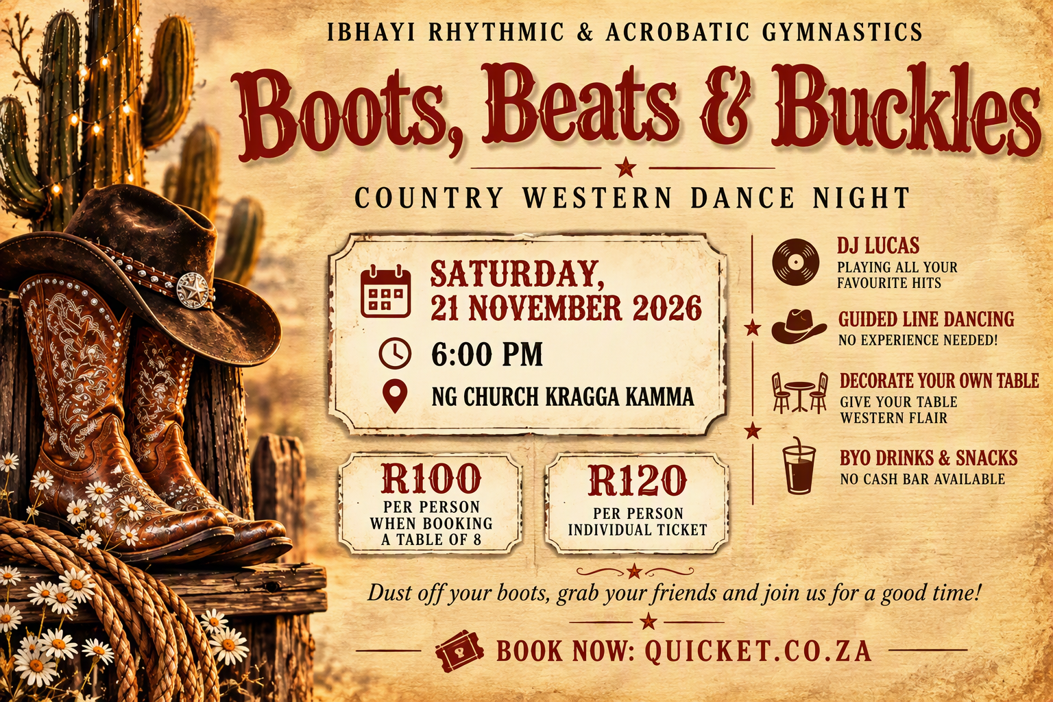 Boots, Beats & Buckles - Country Western Dance Night