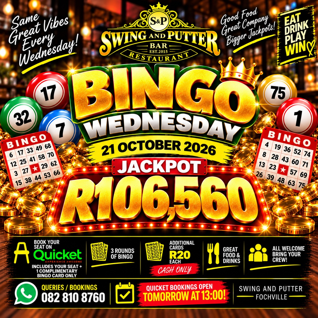 Bingo @ The Swing & Putter