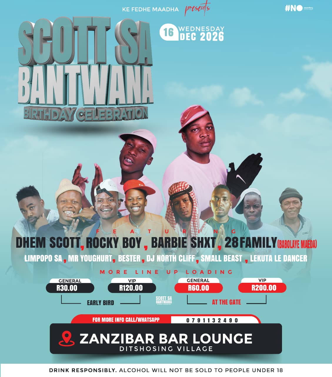 Scott sa bantwana Birthday celebration