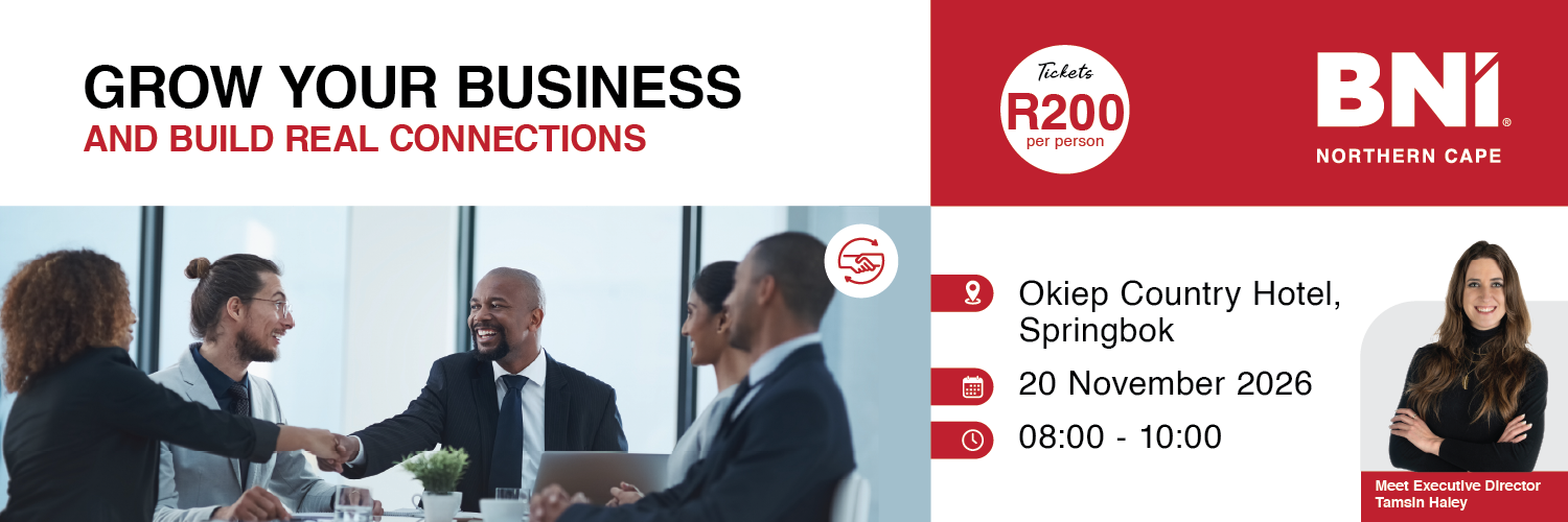 Grow Your Business Network Springbok - Powered by BNI Northern Cape