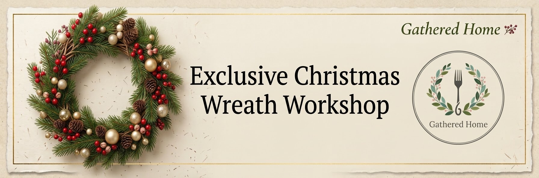 Christmas wreath workshop and high tea