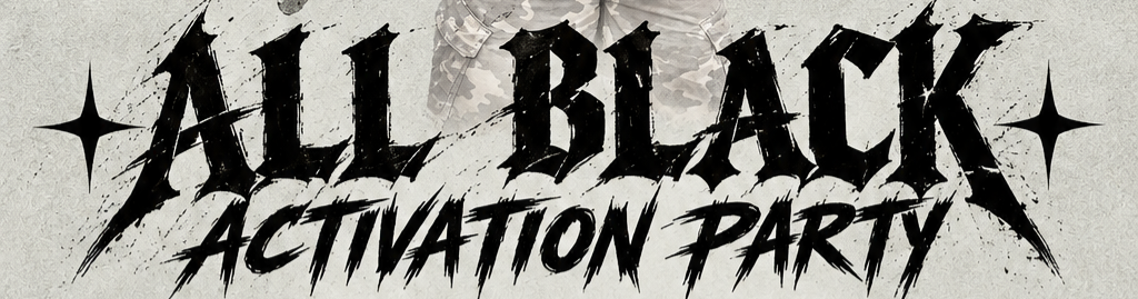 All black activation party