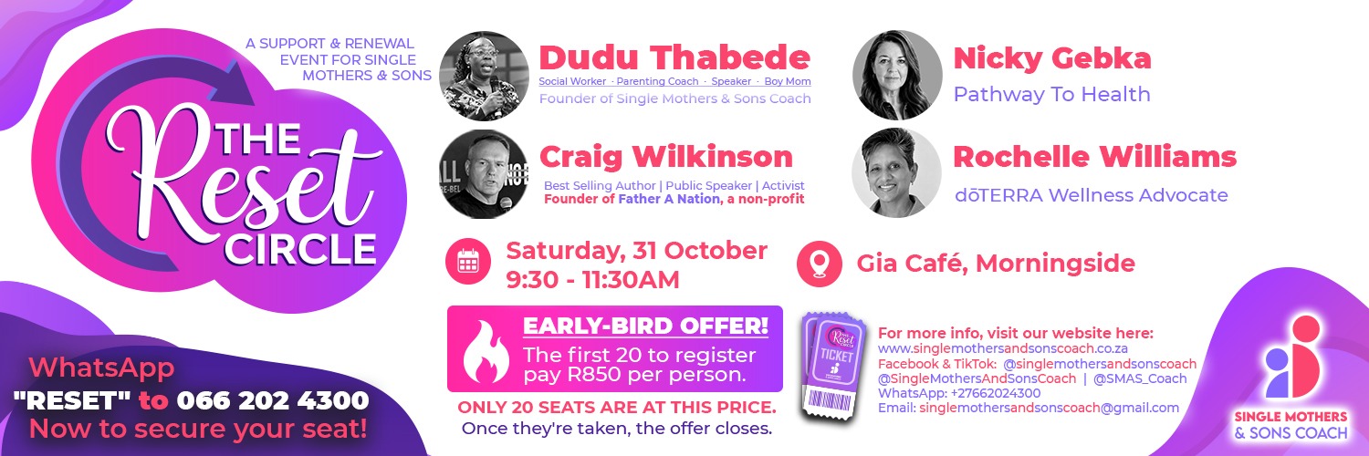 The Reset Circle - A workshop for Single Moms Raising Sons Alone