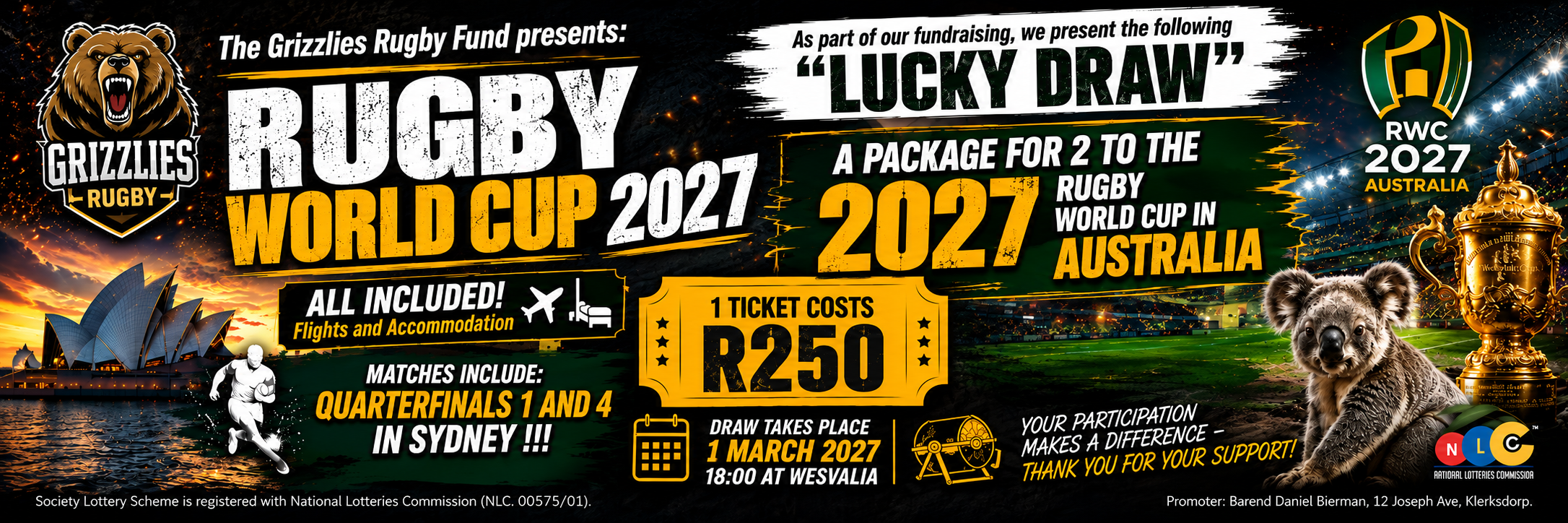 2027 Rugby World Cup Tickets Draw