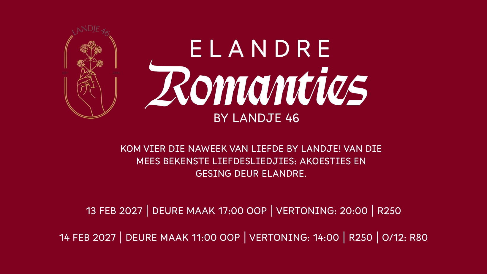 Elandré ROMANTIES buitelug vertoning (copy)