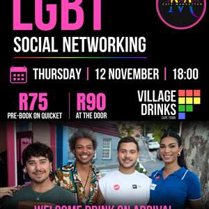 LGBT Social Networking - Cape Town - Thursday 12 November at Cafe Manhattans