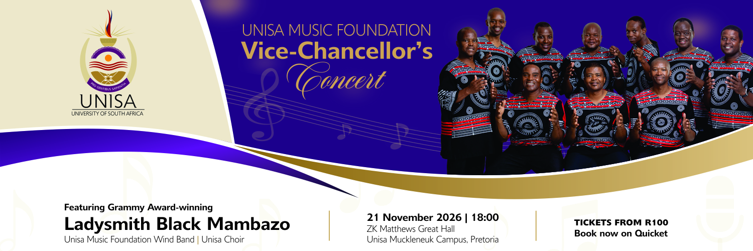 Unisa Vice-Chancellor’s Concert featuring Ladysmith Black Mambazo