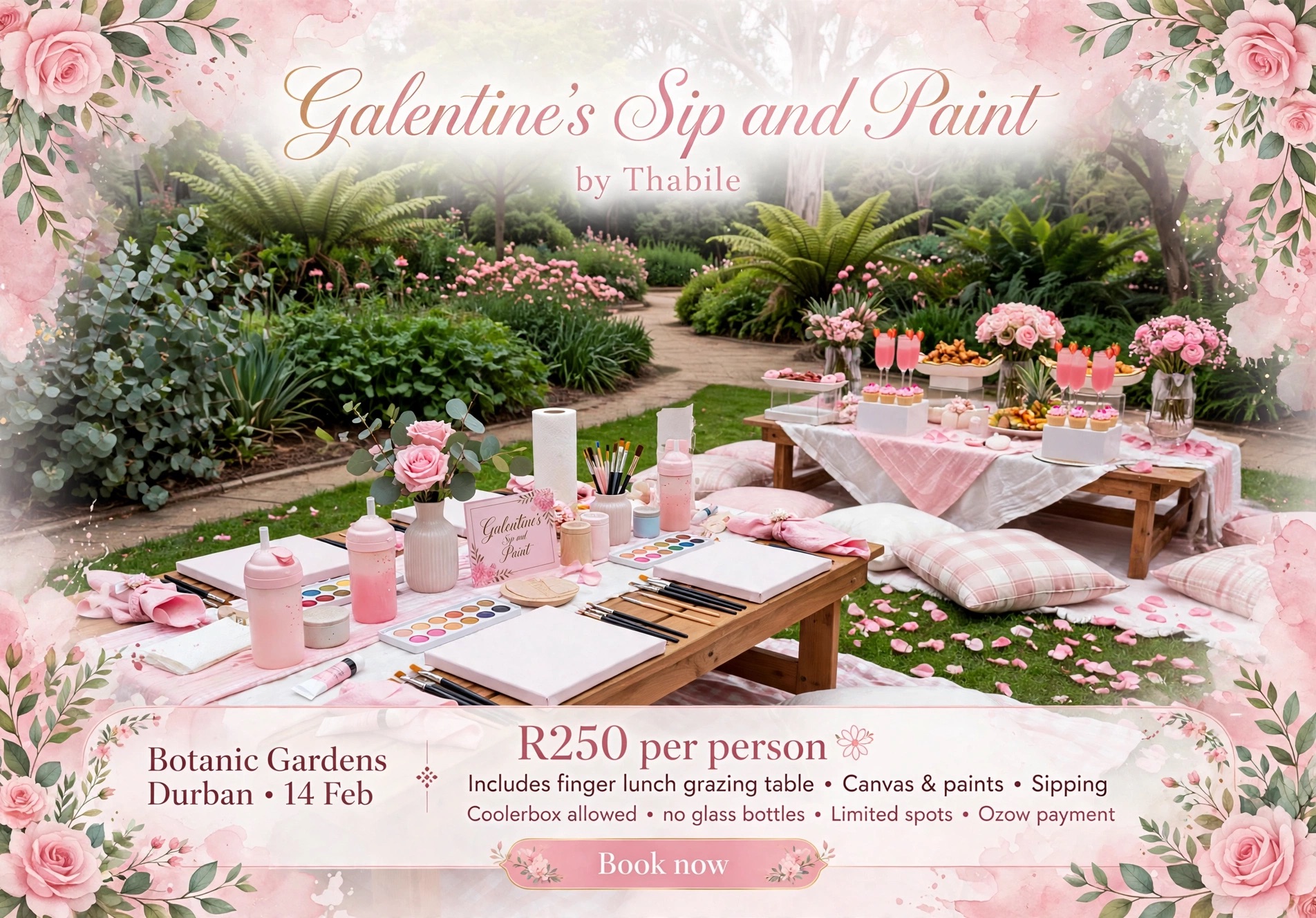 Galentine sip and paint