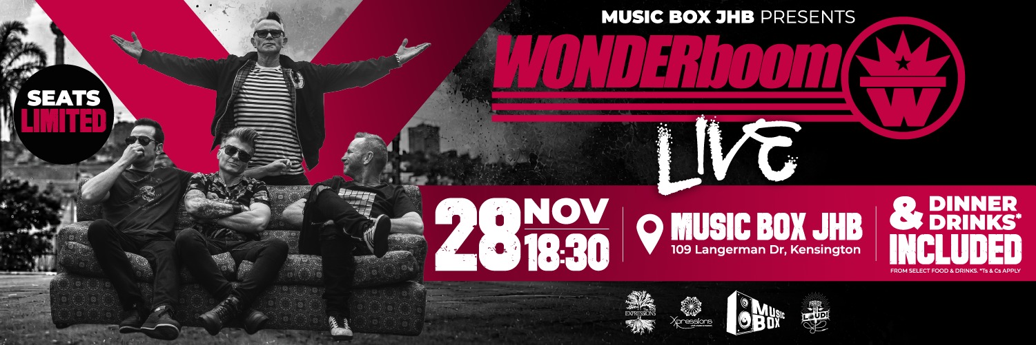 WONDERboom LIVE AT MUSIC BOX JHB