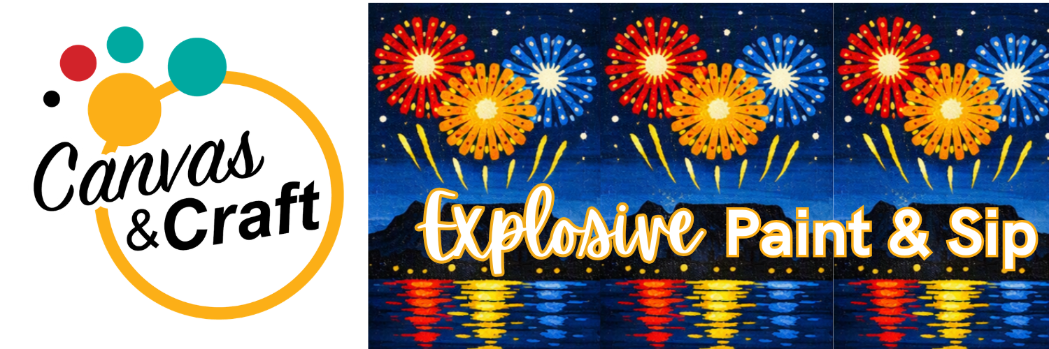 Explosive Paint & Sip: Table Mountain Fireworks at Canvas and Craft