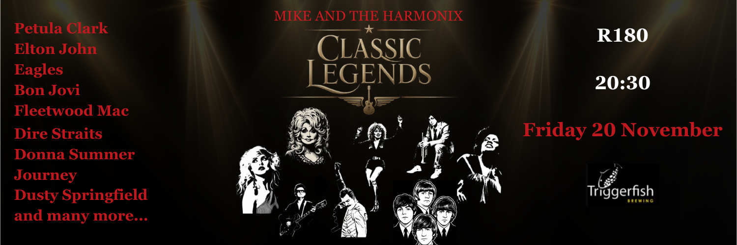 Classic Legends Tribute show 2026 - Mike & the Harmonix
