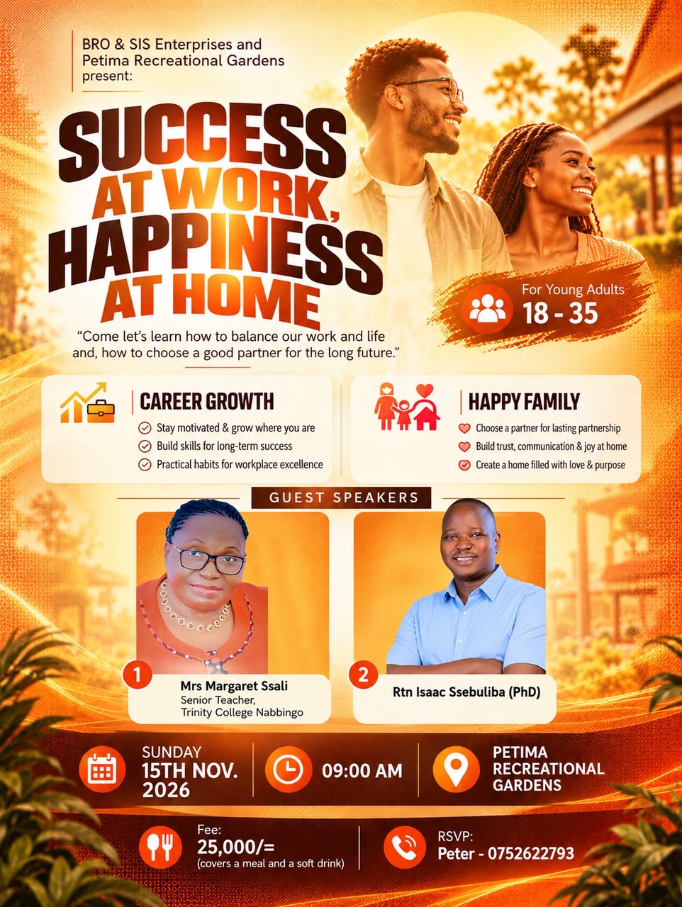 SUCCESS AT WORK, HAPPINESS AT HOME