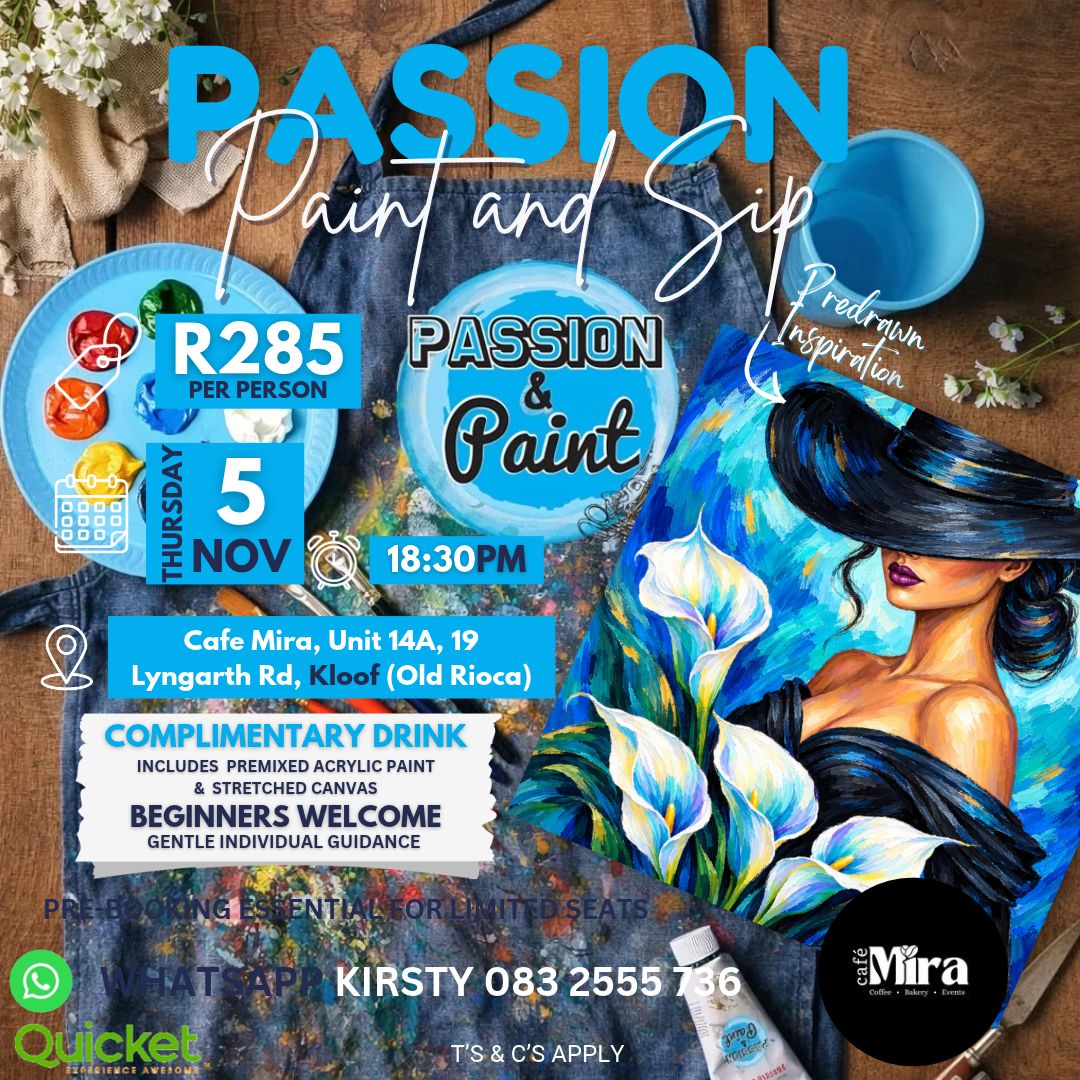 Passion Paint and Sip -  Elegance in Bloom