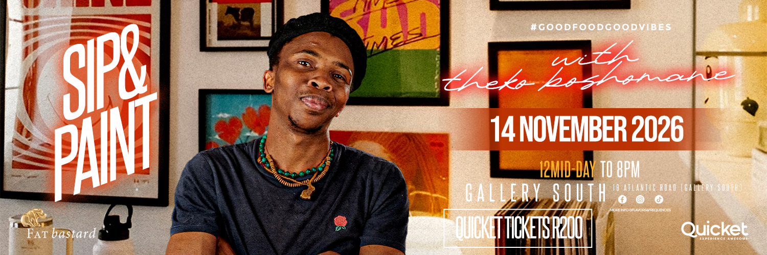 Flavours And Frequencies Presents Sip and Paint with Theko Boshomane
