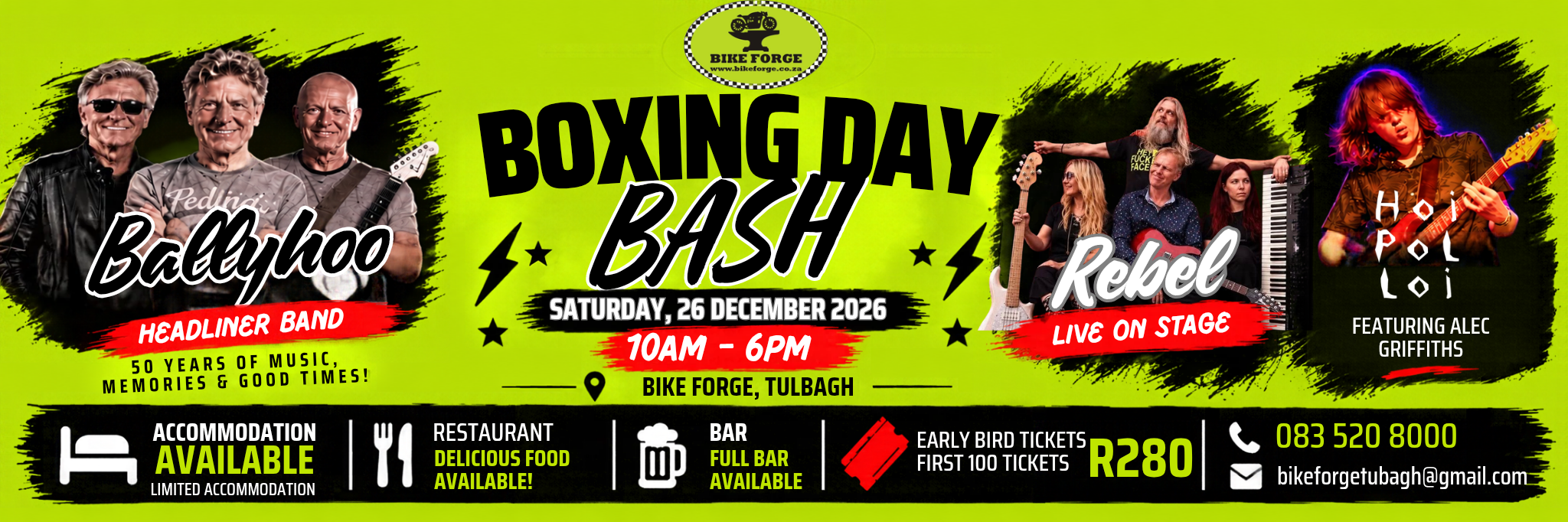 Boxing Day Bash 26 December 2026 at Bike Forge!